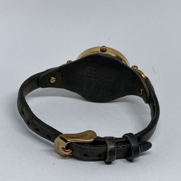 Fossil Georgia ES3077 Women's Gray Leather Analog Dial Quartz Wrist Watch UC381 - Picture 10 of 12